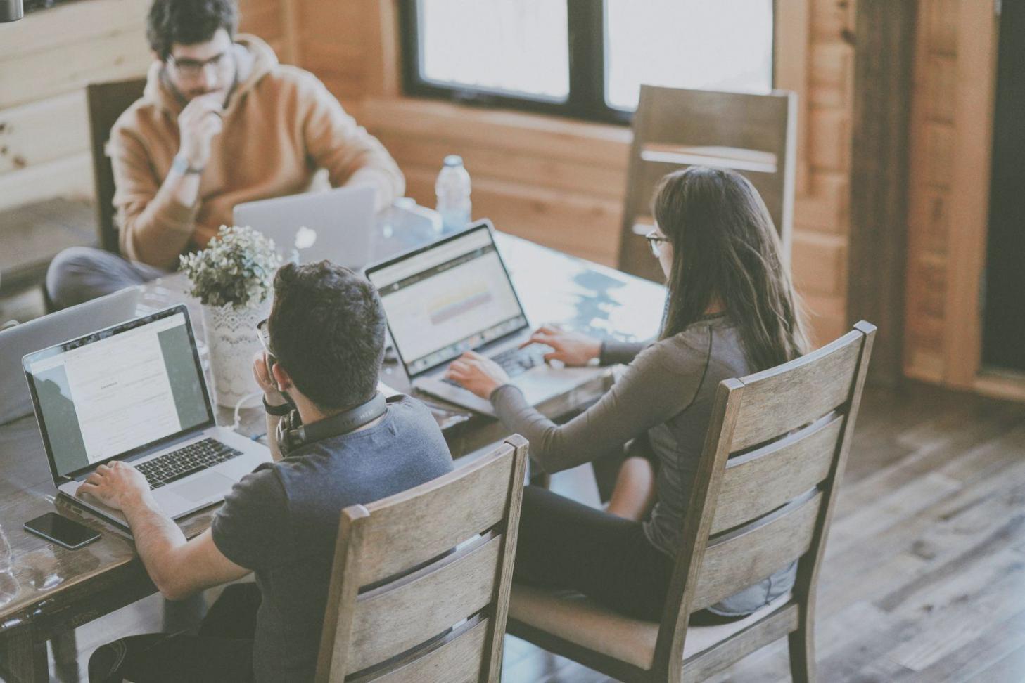 Financial analysis workspace showing budget tracking documents and data visualization